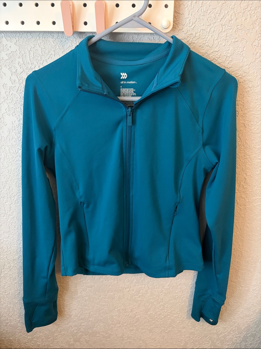 all in motion Teal Full-Zip Utility Jacket
